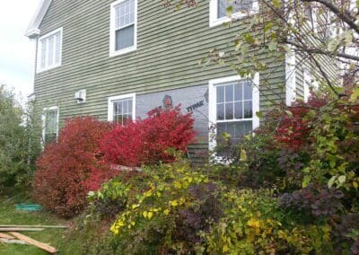 This is an exterior painting project in Bradly Scarborough Me