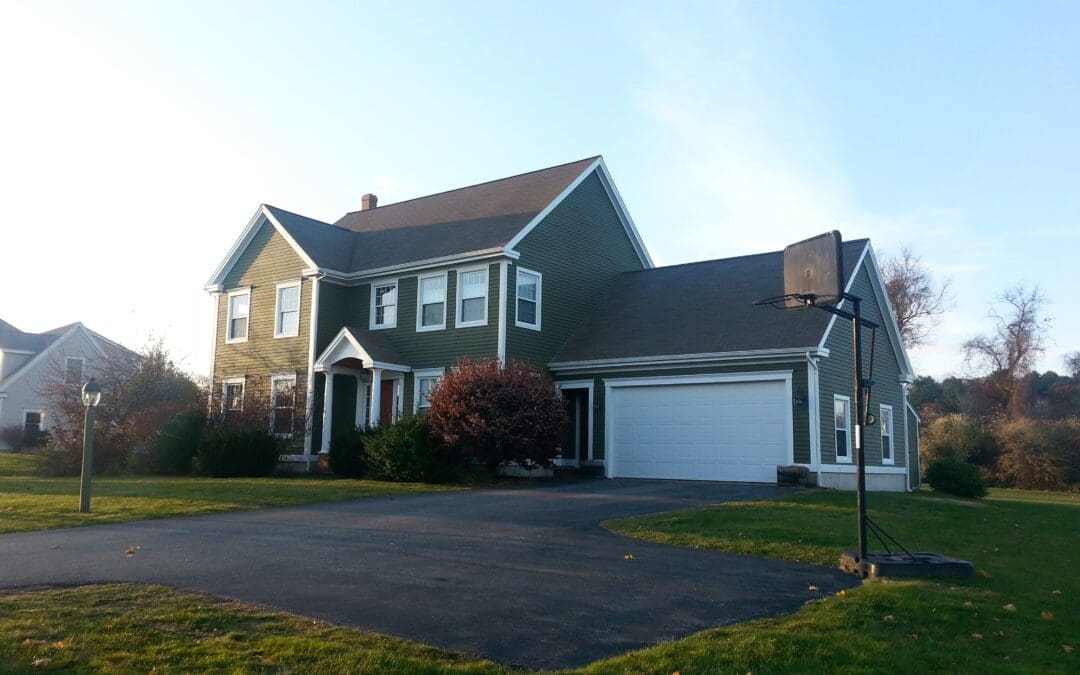 This is an exterior painting project in Bradly Scarborough Me