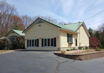 This is an exterior painting project in Goodwin Mills Limington Me