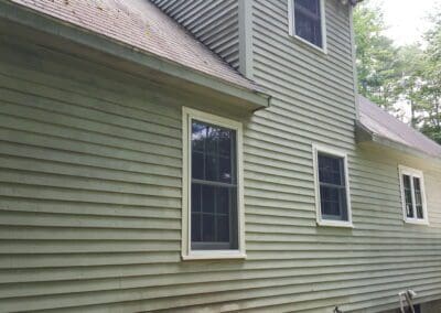 This is an exterior painting project in County Rd Limington Me