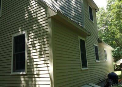 This is an exterior painting project in County Rd Limington Me
