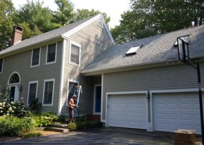 This is an exterior painting project