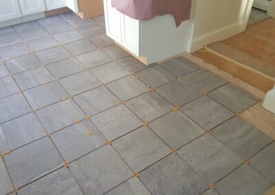 This is a flooring project in Portland ME