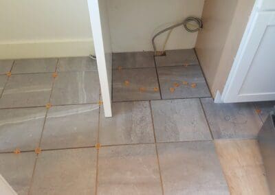 This is a flooring project in Portland ME