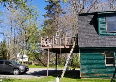 This is an exterior painting project in North St Kennebunk Me