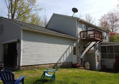 This is a roofing project in 302 Windham Me